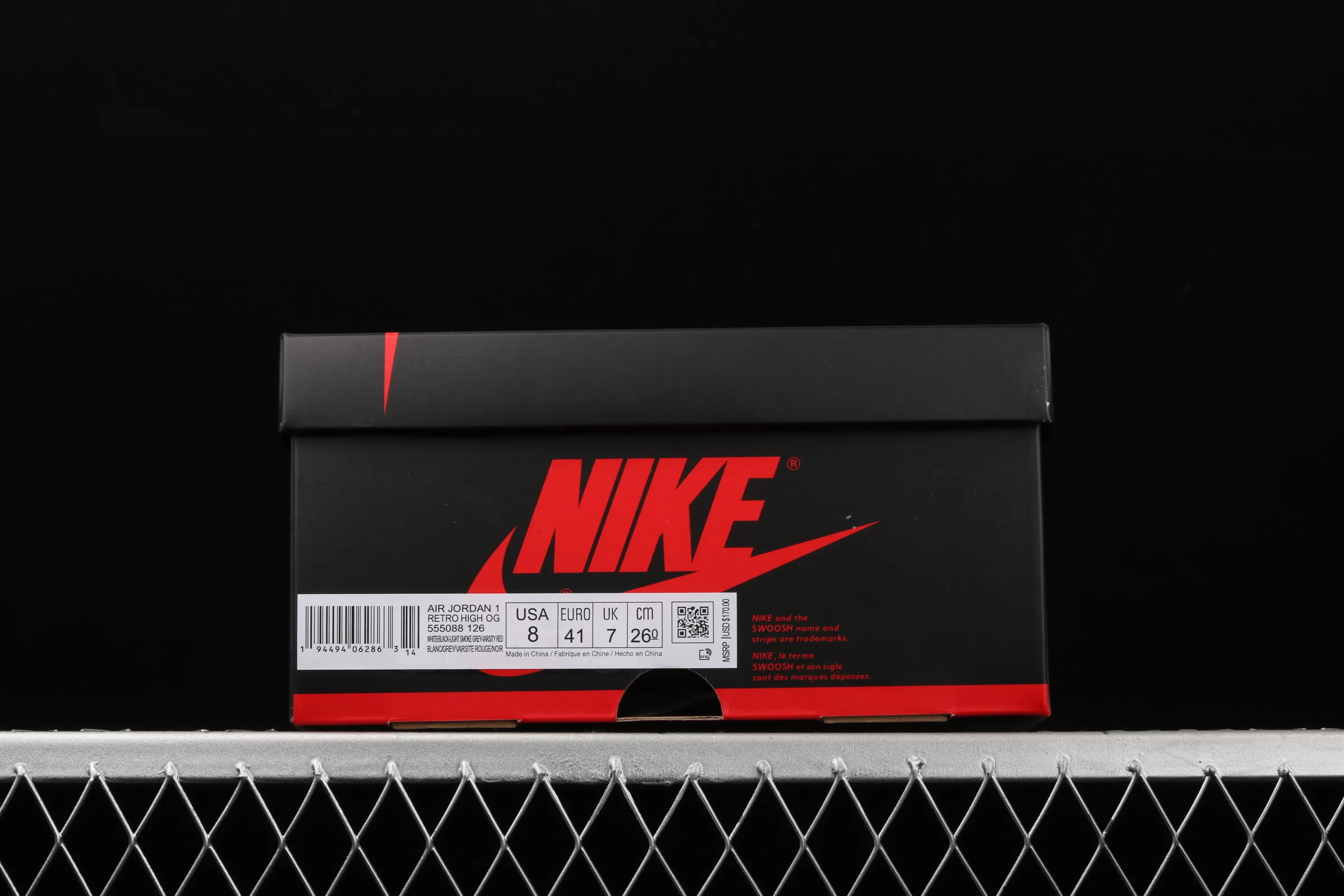 All categories Air Jordan Jordan series basketball shoes Air Jordan 1 High pure original version Air Jordan 1 Light Smoke Gray AJ1 Joe 1 light smoke gray 555088-126